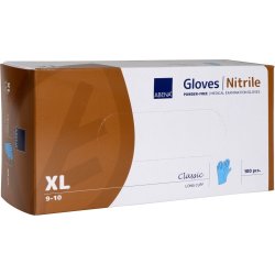 Nitrilhandsker lang | Pudderfri | X-large | 100stk