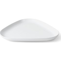 Royal Copenhagen Hvid Riflet Trekantet Fad