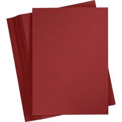 Karton Play Cut, A4, 180 g, mörkröd, 100 ark