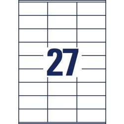 Avery 3459 universaletiketter, 70x32 mm, 2700 stk