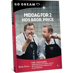 GO DREAM - Middag for 2 hos Brdr. Price