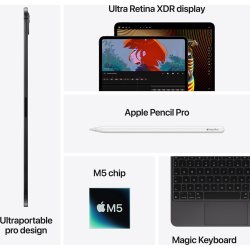 Apple iPad Pro 2025 11" Wi‑Fi + 5G, 1TB Nano, sort