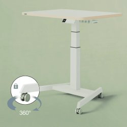 Leitz Ergo hjul til hæve-sænkebord, 4 stk.