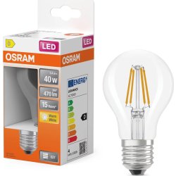 Osram Retro LED Standardpære klar E27, 3.4W=40W