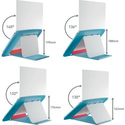 Leitz Cosy 17" laptop stander, blå