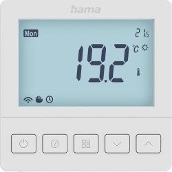 HAMA Termostat, golvvärme Display, vit