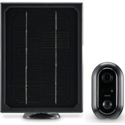 HAMA Overvågningskamera, udendørs, solcelle, sort