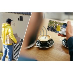 HAMA Overvågningskamera, udendørs, solcelle, sort