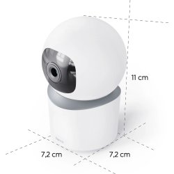 HAMA Overvågningskamera, indendørs, drejelig, hvid