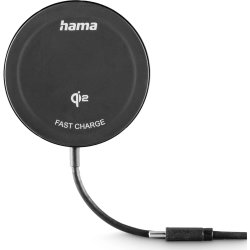 HAMA Trådlös laddning, Qi2 - 15W, Svart