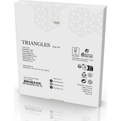 Zone Trekants Bordskåner 3 stk. grøn, gul, brun