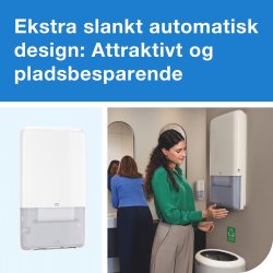 Tork H5 Automatisk Dispenser Håndklædeark, hvid