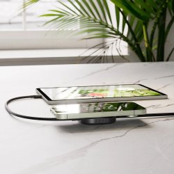 ZENS Trådløs oplader + USB-C, QI2, Sort