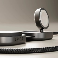 ZENS Trådløs opladning + USB-C, QI2, Pro 3, Sort