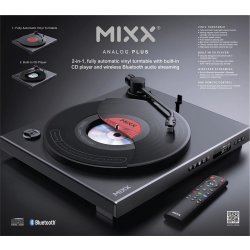 MIXX Vinyl- og CD-afspiller, Analog Plus - Sort