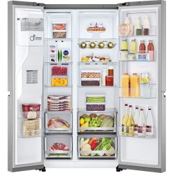 LG Amerikanerkøleskab 179 cm høj, 635L, grå