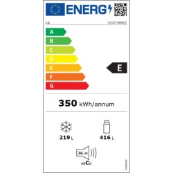 LG Amerikanerkøleskab 179 cm høj, 635L, grå