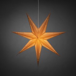 Papirstjerne, Hængende, Ø78 cm, brun