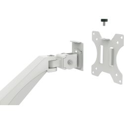 Leitz Ergo pladsbesparende single monitor arm, grå