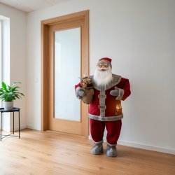 Julemand m. LED, 120 cm.