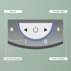 Leitz IQ OptiMax makulator, P5 22L - Hvid