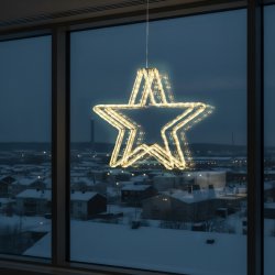 Lysstjerne LED, Ø50 cm, 138 LED