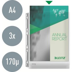 Leitz Plastlomme | A4 | Eksp. m. hulstr. | 3 stk.