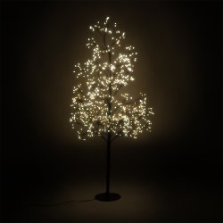 Lystræ m. 990 LED H120 cm. varm hvid