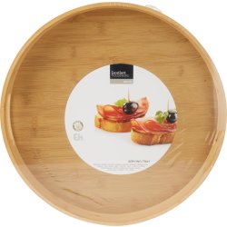 Serveringsbakke, bambus, Ø40 cm. x H5 cm.