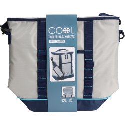 Køletaske Lux, grå/mørkeblå, 25,5x15,5x33 cm, 12L.