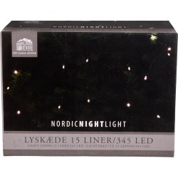 Juletræs top Lyskæde m/345 LED, 15x23 LED, 2,3m