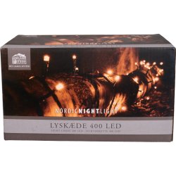 Lyskæde, 400 LED, L 39,9 m, varm hvid
