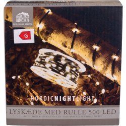 Lyskæde m/500 LED, 24,95m varm hvid