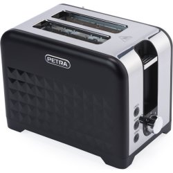 Petra 2-slice toaster, sort