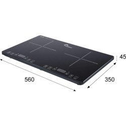 Little balance dobblt induktionskogeplade, sort