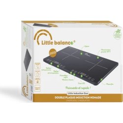 Little balance dobblt induktionskogeplade, sort
