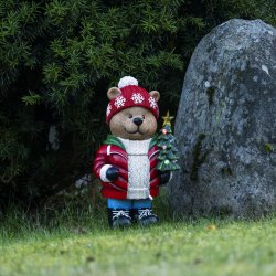 Teddybjørn m. LED,  H38cm