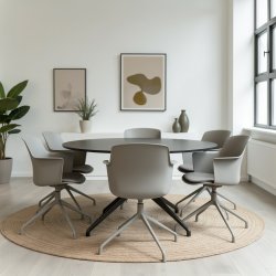 Formia konferencestol m/drejefod, grå