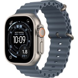 Apple Watch Ultra 3 (GPS+4G) 49mm, titan, blå rem