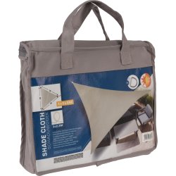 Solsejl, trekant, 3x3x3 meter, taupe
