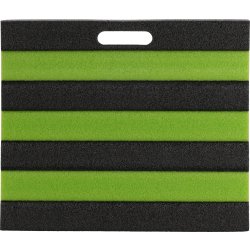 Knæpude, sort/grøn, 35x30x2,7 cm.