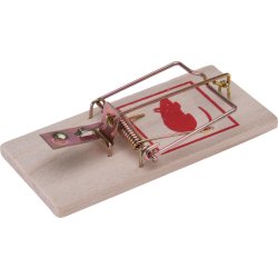 Musefælde i træ, 3 stk.