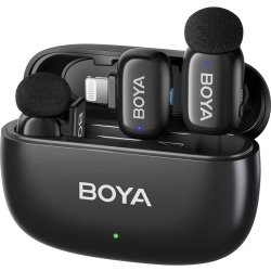 BOYA 2x Mini Mikrofon, trådløs, AI, 2,4GHz