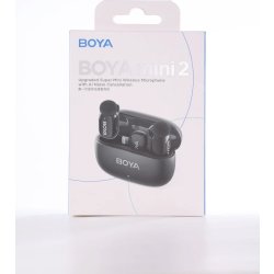 BOYA 2x Mini Mikrofon, trådløs, AI, 2,4GHz