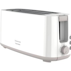 TAURUS Brødrister, Lang, Hvid, Toastissimo
