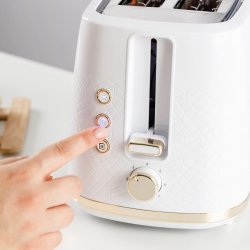 TAURUS Brødrister, Lang, Hvid, Fusion Crunch