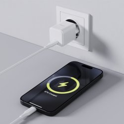 Allity Oplader, USB-C, 20W - Hvid