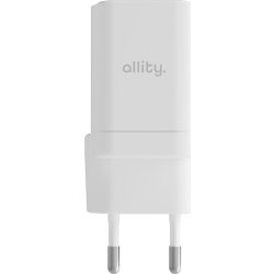 Allity Oplader, 1x USB-C, 1x USB-A, 30W - Hvid