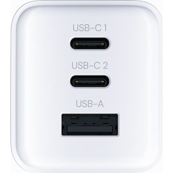 Allity Oplader, 2x USB-C, 1x USB-A, 65W - Hvid