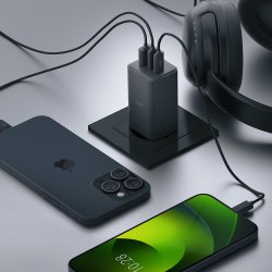 Allity 2x USB-C, 1x USB-A, 65W - Sort